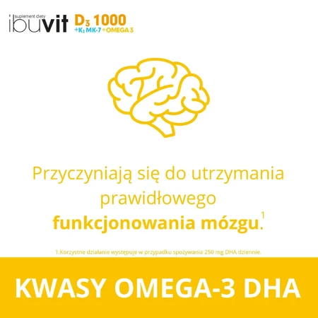 Ibuvit D3 1000 + K2MK-7 Omega 3 30 cápsulas