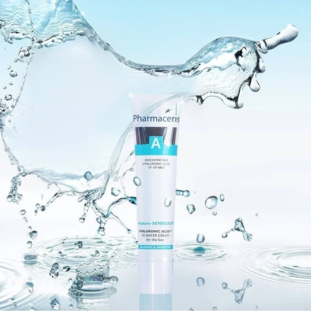 Pharmaceris A Hyaluro-Sensilium, acide hyaluronique en crème aqueuse visage, 40 ml