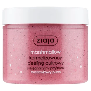 Ziaja Marshmallow, caramelized sugar scrub, strawberry fluff, 300 ml
