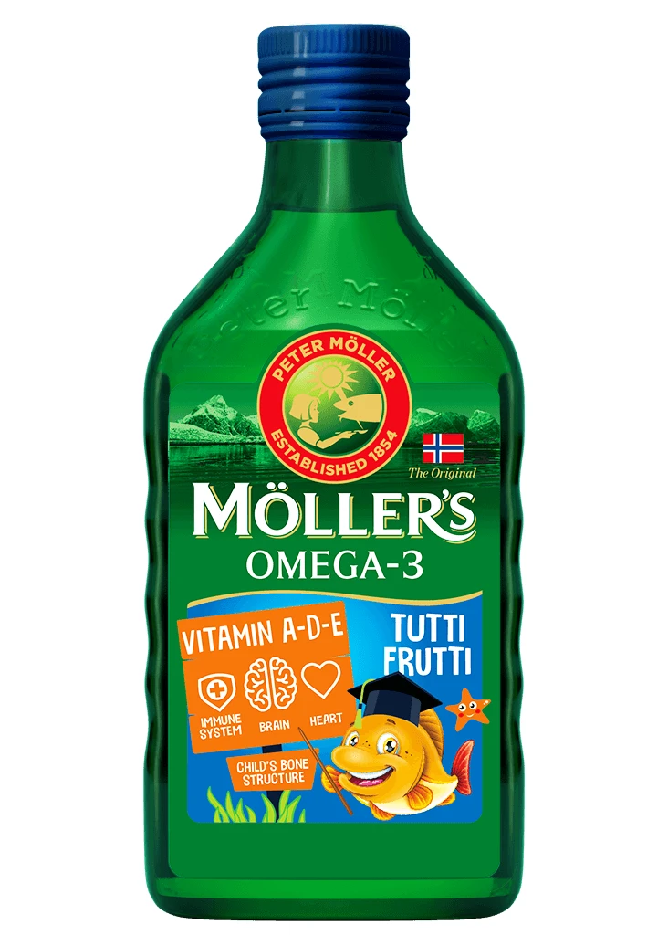 Möller's Norwegian Fish Oil, 3+ Years, Fruity Flavor, 250 ml
