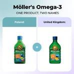 Tran di Moller Norvegese Gustoso - Integratore Alimentare Liquido con Ricchezza di Vitamine 250ml