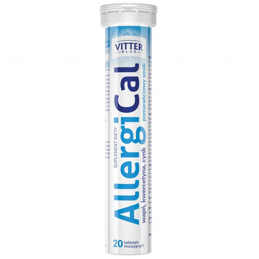 AllergiCal, saveur orange, 20 comprimés effervescents