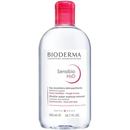 Bioderma Sensibio H2O, micellar water, sensitive skin, with dispenser, 500 ml