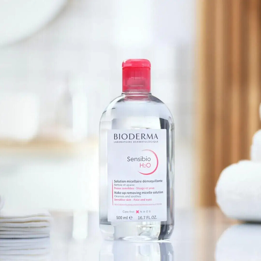 Bioderma Sensibio H20, Micellares Wasser mit Dosierpumpe, 500ml Bioderma Sensibio H20, Micellares Wasser mit Dosierpumpe, 500ml