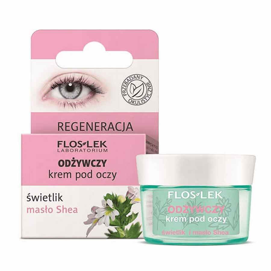 Cumpără Flos-Lek, Cremă de ochi hrănitoare, cremă de ochi, unt de shea, 15 ml Flos-Lek, Cremă de ochi hrănitoare, cremă de ochi, unt de shea, 15 ml
