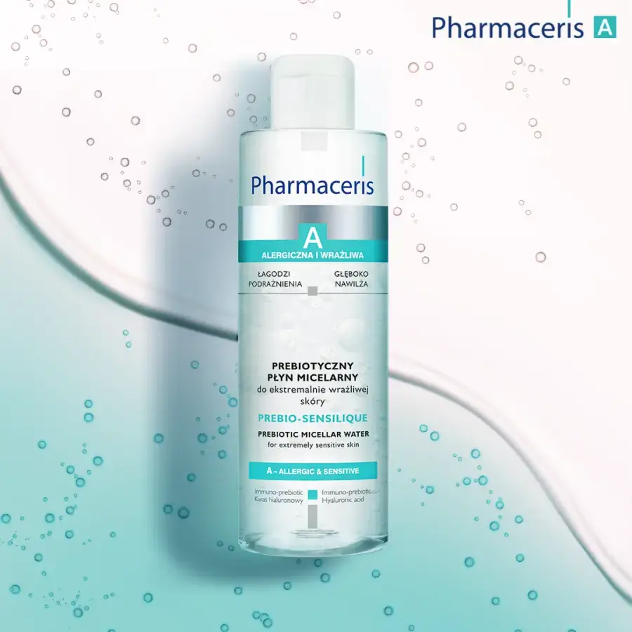 Pharmaceris A Prebio-Sensilique, loción micelar prebiótica para pieles extremadamente sensibles, 200 ml