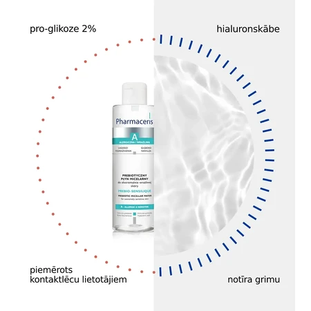 Pharmaceris A Prebio-Sensinique, prebiotische micellaire vloeistof voor de extreem gevoelige huid, 200 ml