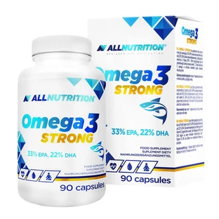 Allnutrition Omega 3 Stark - Premium Fischöl-Kapseln, 90 Stück.