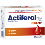 Actiferol Fe Start voor baby's, kinderen en volwassenen, 30 zakjes