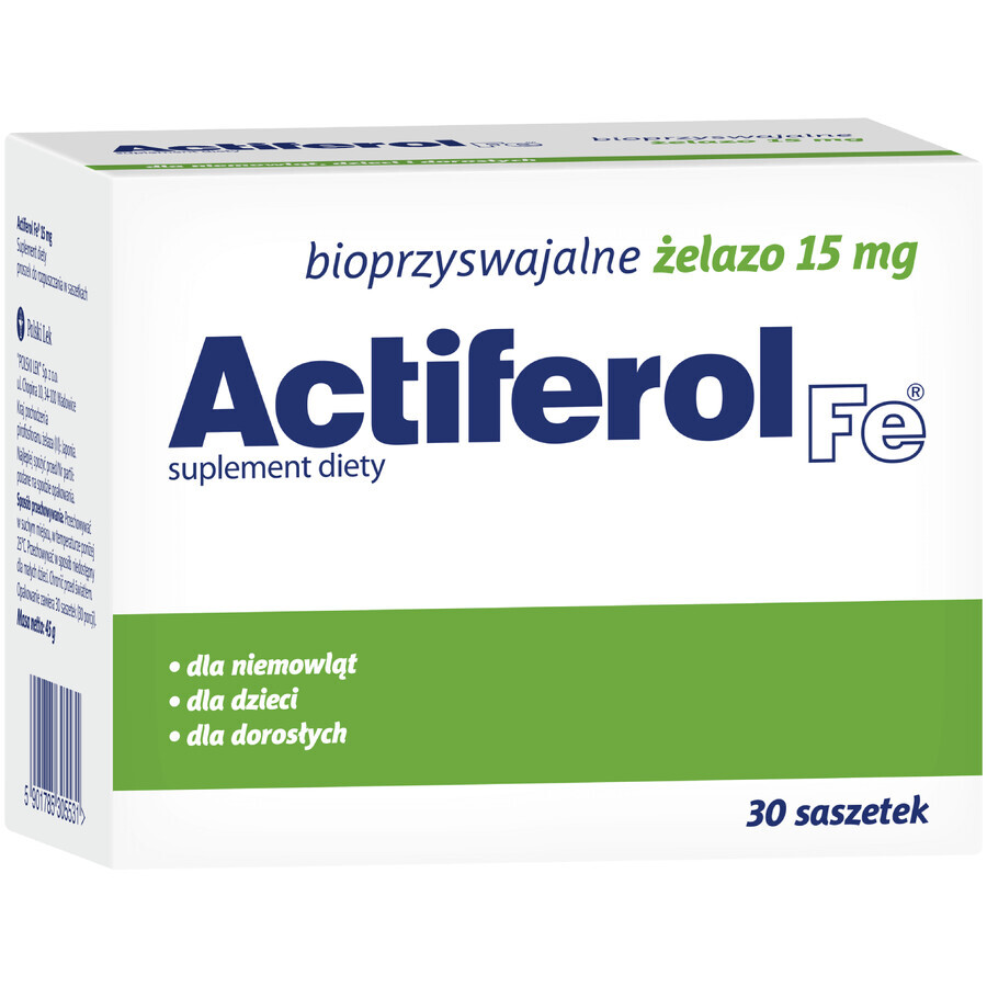 Buy Actiferol Fe 15 mg, 30 sachets Actiferol Fe 15 mg, 30 sachets