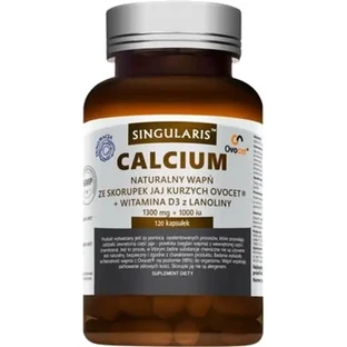 Singularis Superior Calcium Natuurlijk Calcium Ovocet 1300 mg + Vitamine D3 1000 IE, 120 capsules
