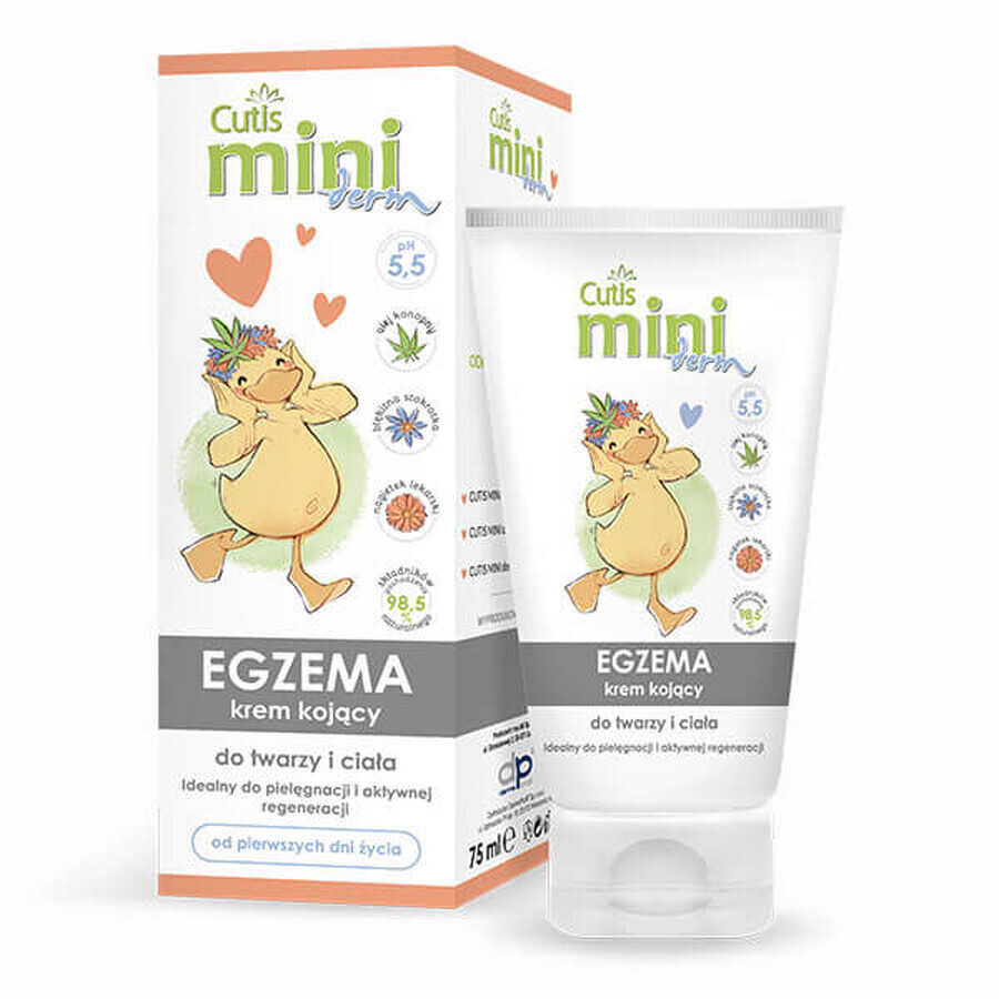Shop Cutis Mini Derm Eczema, beruhigende Creme für Gesicht und Körper, ab den ersten Lebenstagen, 75 ml Cutis Mini Derm Eczema, beruhigende Creme für Gesicht und Körper, ab den ersten Lebenstagen, 75 ml