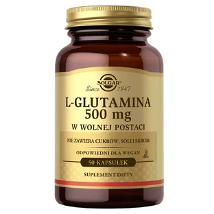 Solgar L-Glutamin 500mg 50 Kapseln - Langfristig!