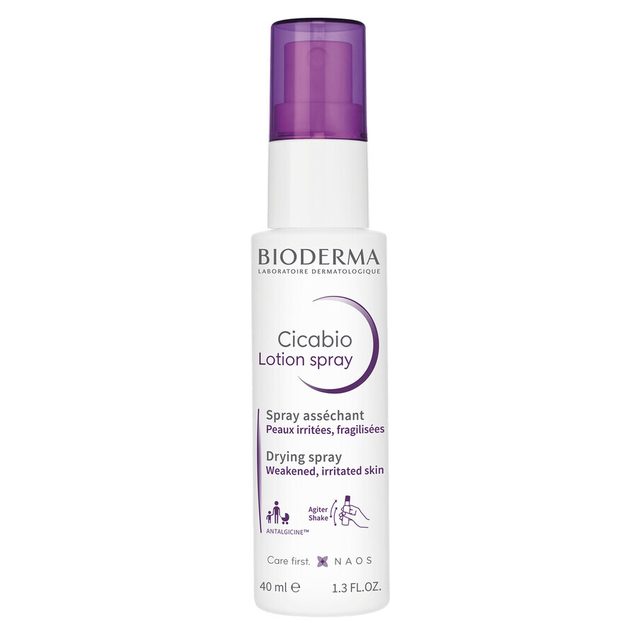 Cumpără Bioderma Cicabio Lotion Spray, Spray calmant de uscare a rănilor, 40 ml Bioderma Cicabio Lotion Spray, Spray calmant de uscare a rănilor, 40 ml