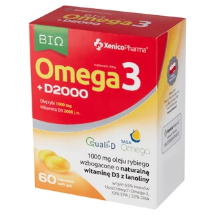 Bio Omega3 D2000, 60 capsules