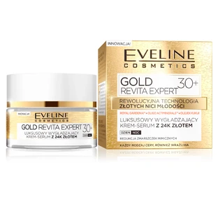 Eveline Cosmetics Gold Revita Expert 30+, lujoso suero-crema alisador con oro de 24 quilates, 50 ml