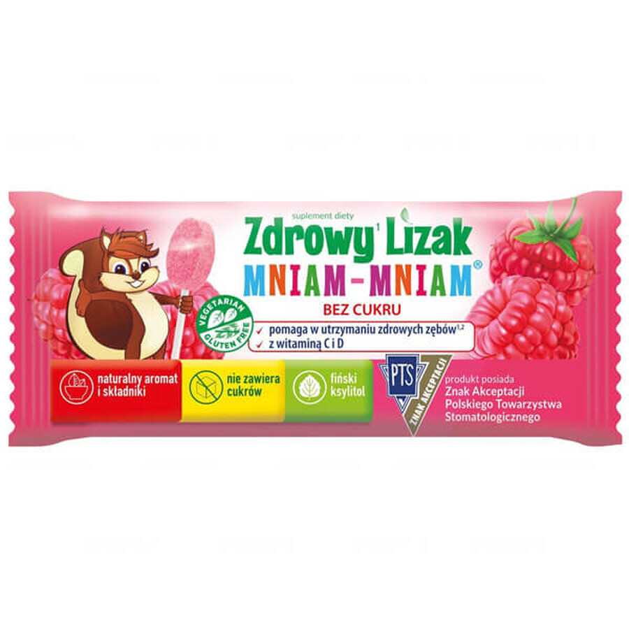 Buy Healthy lollipop Yummy Yummy Yummy Lollipop, raspberry flavor, 1 piece Healthy lollipop Yummy Yummy Yummy Lollipop, raspberry flavor, 1 piece