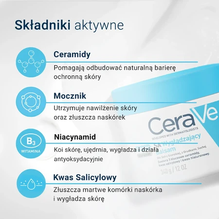 CeraVe SA, Smoothing lotion with ceramides, Rough, thick and dry skin, 340 ml