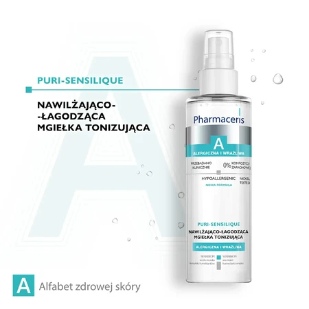 Pharmaceris A Puri-Sensilique, hydraterende en verzachtende tonic-mist, 200 ml