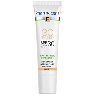 Pharmaceris F Matt-Mineral-Correction, dermo-fluido mineral matificante, 30 Tanned, SPF 30, 30 ml
