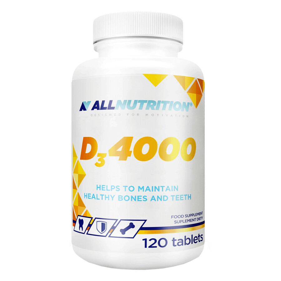 Buy Allnutrition D3 4000, vitamin D 100 µg, 120 tablets Allnutrition D3 4000, vitamin D 100 µg, 120 tablets