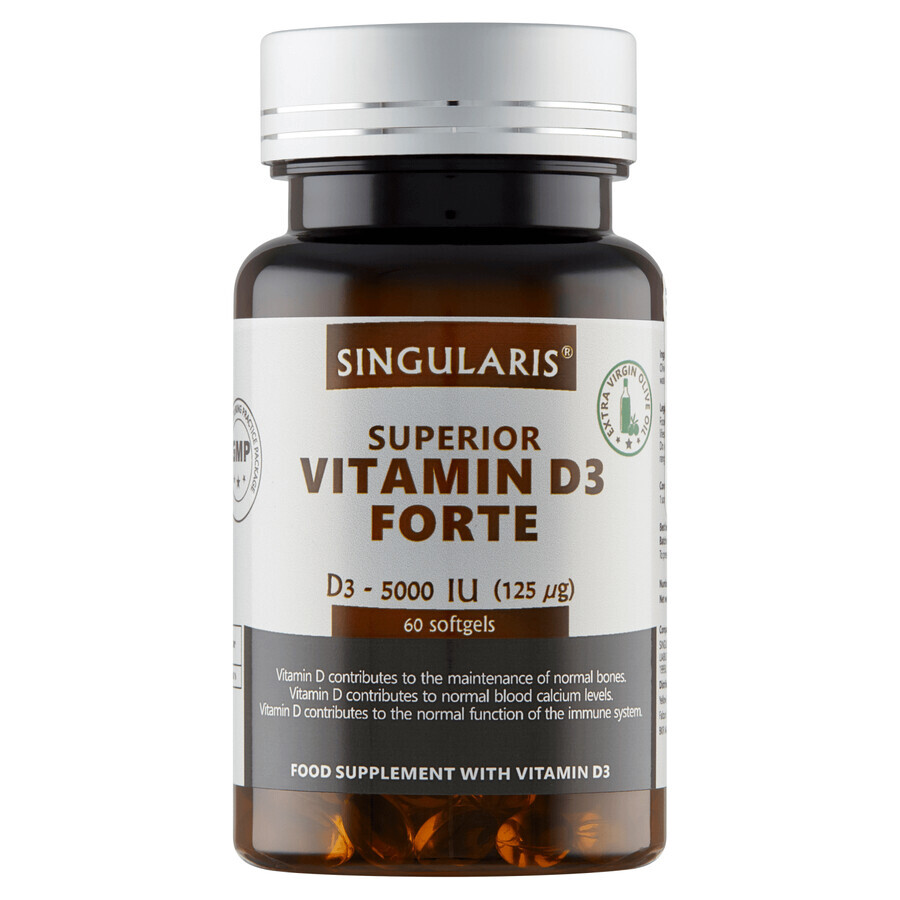 Acquista Integratore di Vitamina D3 Extra Forte - Integratore Alimentare 5000 UI - 60 capsule Integratore di Vitamina D3 Extra Forte - Integratore Alimentare 5000 UI - 60 capsule