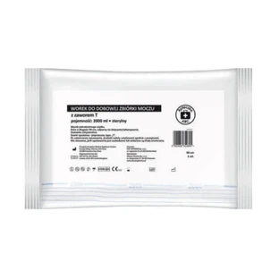 Botiquín, bolsa de recogida de orina 24 horas, estéril, con válvula, 2 l, 1 unidad