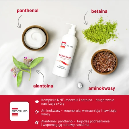 Emolium Dermocare, Moisturizing shampoo, from 1 month, 400 ml