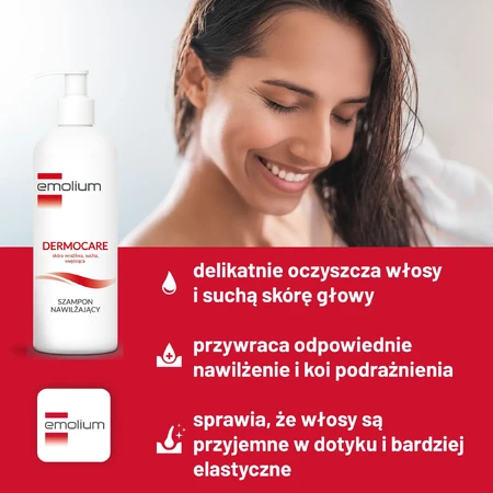 Emolium Dermocare, Moisturizing shampoo, from 1 month, 400 ml