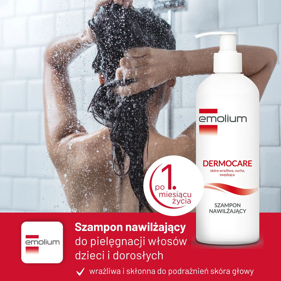 Emolium Dermocare, Feuchtigkeitsshampoo, 400 ml Emolium Dermocare, Feuchtigkeitsshampoo, 400 ml