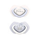 Canpol Babies, pacifier, silicone, symmetrical, Royal Baby, blue, 22/651, 6-18 months, 2 pcs.