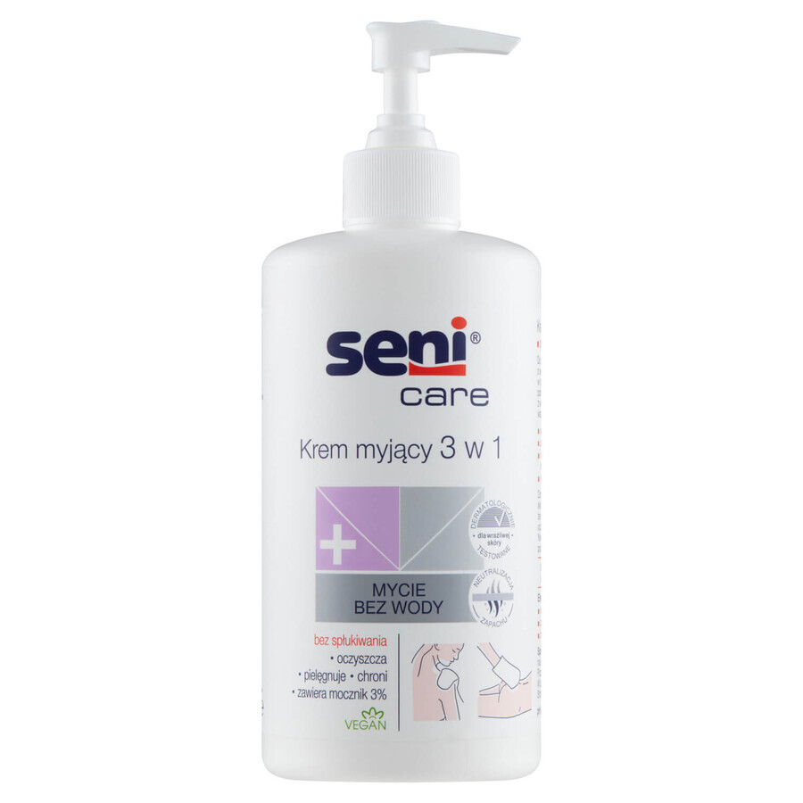 Cumpără Seni Care, Cremă de curățare 3 în 1, 3% uree, 500 ml Seni Care, Cremă de curățare 3 în 1, 3% uree, 500 ml