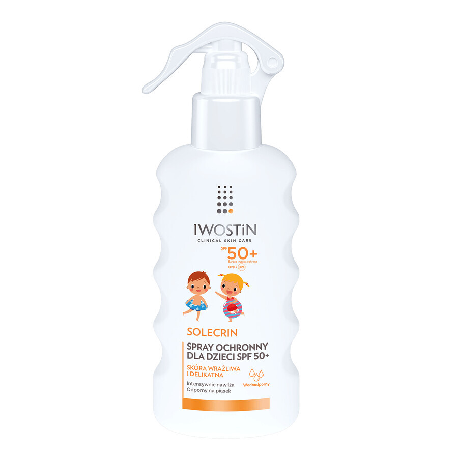 Shop Iwostin Solecrin, Kinder Sonnenschutz Spray, SPF 50+, 175 ml. Schützende Hautpflege für Kinder. Hoher UV-Schutz vor Sonnenbrand. Iwostin Solecrin, Kinder Sonnenschutz Spray, SPF 50+, 175 ml. Schützende Hautpflege für Kinder. Hoher UV-Schutz vor Sonnenbrand.
