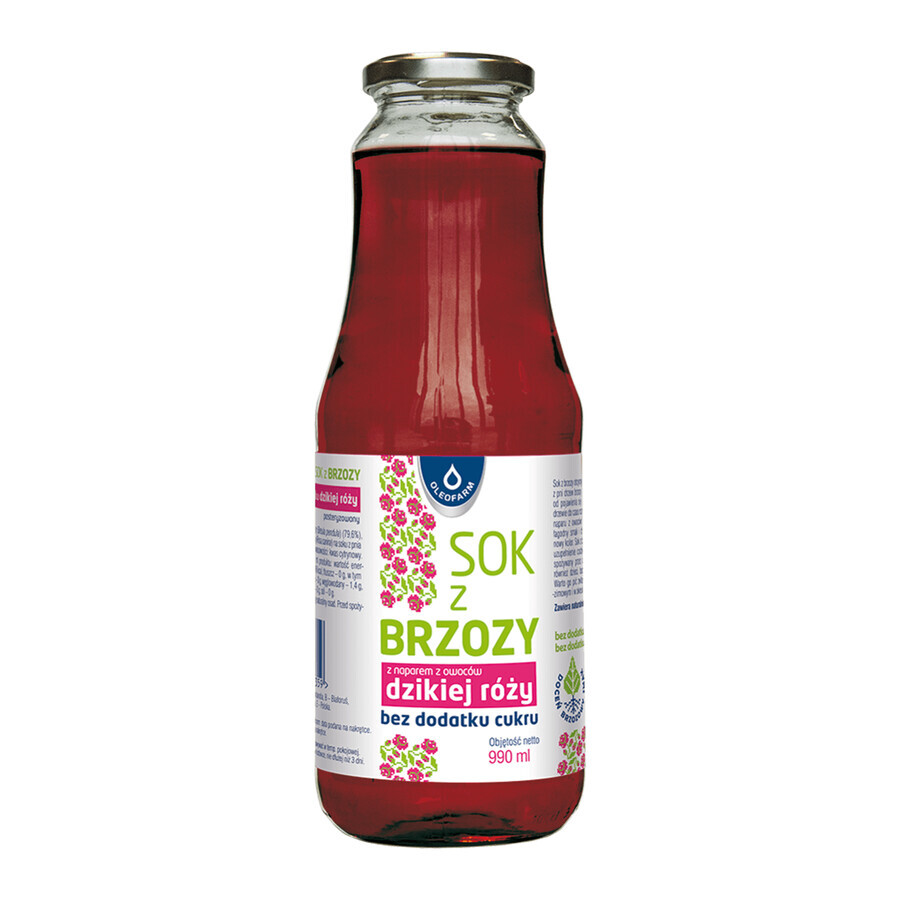 Comprar Oleofarm Zumo de abedul con infusión de rosa mosqueta, sin azúcar añadido, 990 ml Oleofarm Zumo de abedul con infusión de rosa mosqueta, sin azúcar añadido, 990 ml