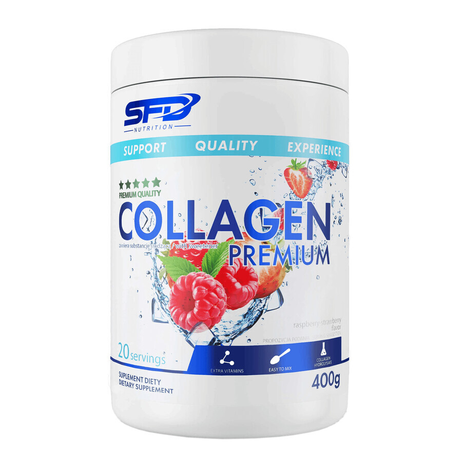 Acquista Collagene Premium Fragola e Lampone, 400g. Collagene Premium Fragola e Lampone, 400g.