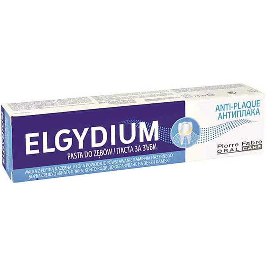 Cumpără Elgydium Anti-Plaque pastă de dinți împotriva plăcii bacteriene, 75 ml Elgydium Anti-Plaque pastă de dinți împotriva plăcii bacteriene, 75 ml