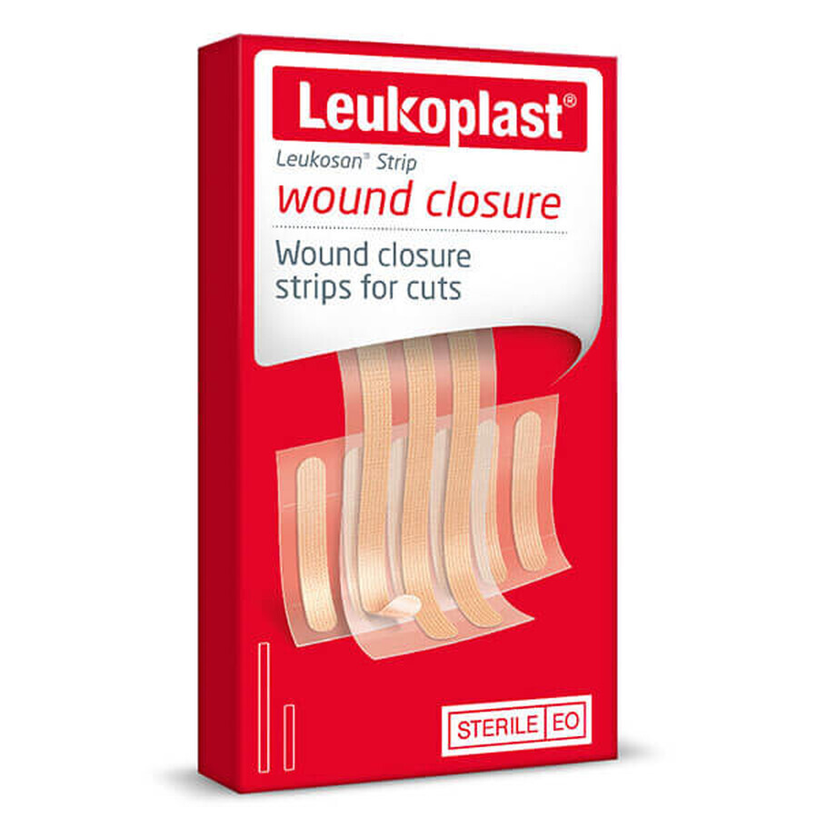 Buy Leukoplast Strip, sterile wound closure strips, 9 units Leukoplast Strip, sterile wound closure strips, 9 units