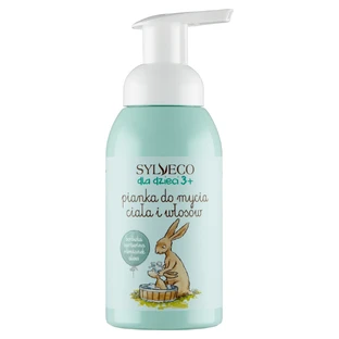 Sylveco Para Niños, espuma limpiadora cuerpo y cabello, a partir de 3 años, 290 ml