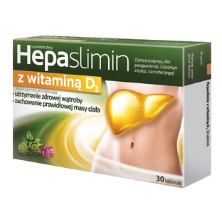 Hepaslimin met vitamine D3, 30 filmomhulde tabletten