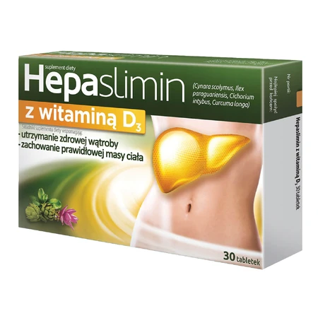 Hepaslimin met vitamine D3, 30 filmomhulde tabletten