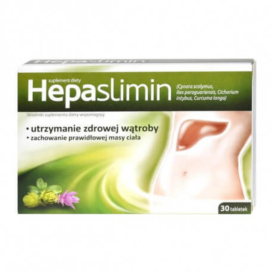 Hepaslimin met vitamine D3, 30 filmomhulde tabletten