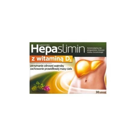 Hepaslimin met vitamine D3, 30 filmomhulde tabletten