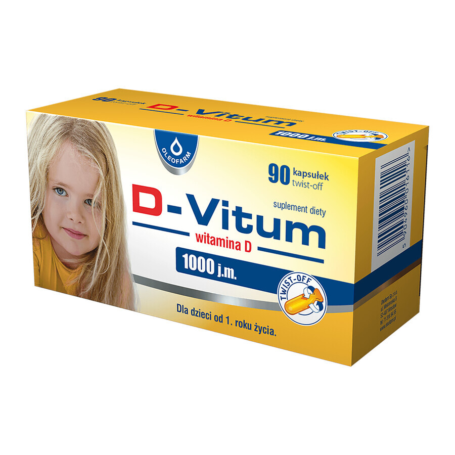 Acquista Dose di Vitalità D-Vitum 1000 UI Integratore Alimentare, 90 capsule Dose di Vitalità D-Vitum 1000 UI Integratore Alimentare, 90 capsule