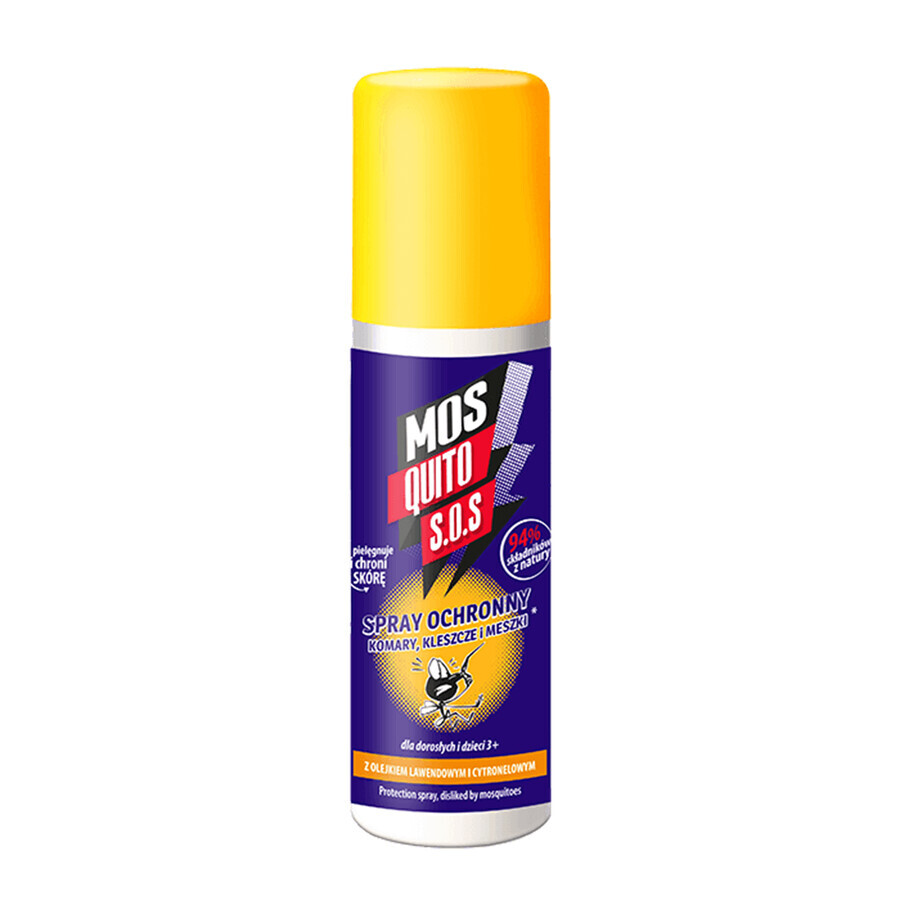 Mosquito S.O.S., protection spray for mosquitoes, ticks and gnats, 125 ml