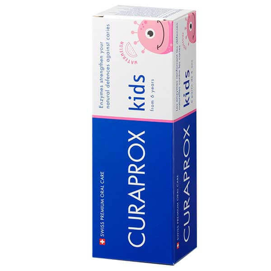 Shop Curaprox Kids, Kinderzahnpasta, mit Fluorid 1450 ppm, Wassermelone, ab 6 Jahren, 60 ml Curaprox Kids, Kinderzahnpasta, mit Fluorid 1450 ppm, Wassermelone, ab 6 Jahren, 60 ml