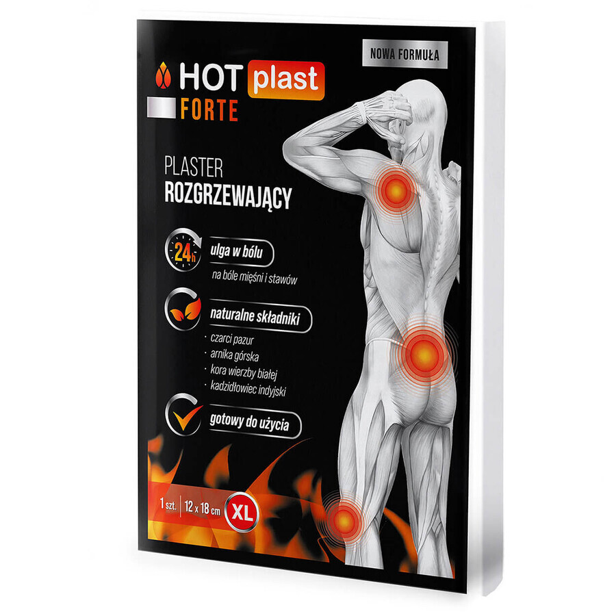 Hot Plast Forte, escayola calentadora, tamaño XL, 12 cm x 18 cm, 1 pieza