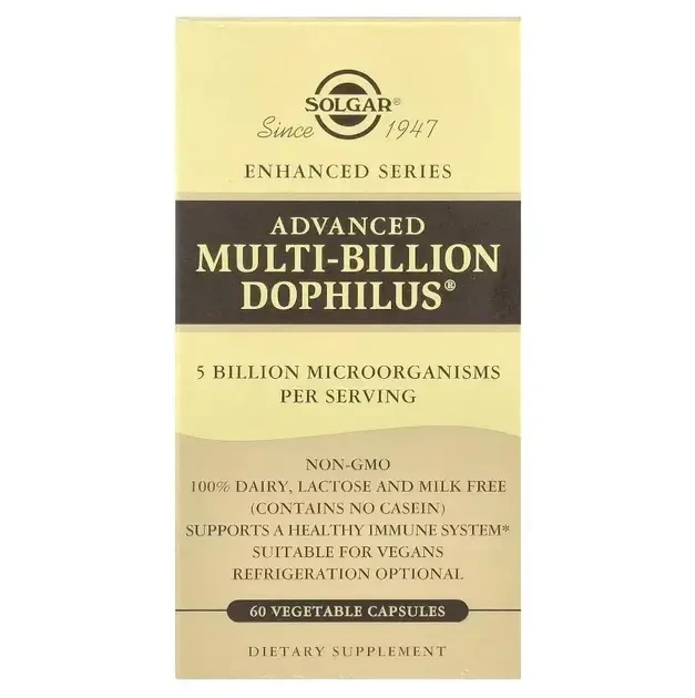 Solgar Advanced Multi-Billion Dophilus, 60 capsules