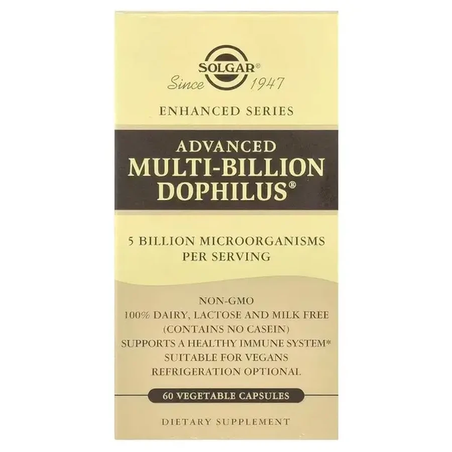 Solgar Advanced Multi-Billion Dophilus, 60 cápsulas