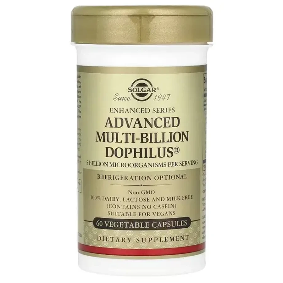 Solgar Advanced Multi-Billion Dophilus, 60 cápsulas