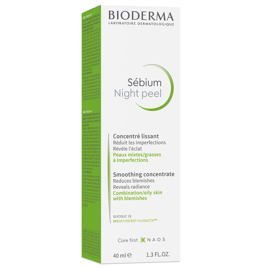 Bioderma Sebium Night Peel, Night peeling, 40 ml